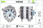 436248 generátor VALEO RE-GEN REMANUFACTURED VALEO