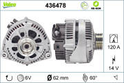 436478 generátor VALEO RE-GEN REMANUFACTURED VALEO