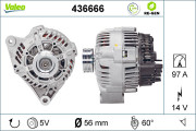 436666 generátor VALEO RE-GEN REMANUFACTURED VALEO