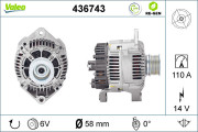 436743 generátor VALEO RE-GEN REMANUFACTURED VALEO