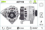 437119 generátor VALEO RE-GEN REMANUFACTURED VALEO