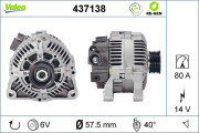 437138 generátor VALEO RE-GEN REMANUFACTURED VALEO