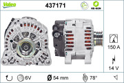 437171 generátor VALEO RE-GEN REMANUFACTURED VALEO