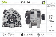 437194 generátor VALEO RE-GEN REMANUFACTURED VALEO