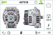 437318 generátor VALEO RE-GEN REMANUFACTURED VALEO