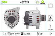 437322 generátor VALEO RE-GEN REMANUFACTURED VALEO