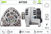 437323 generátor VALEO RE-GEN REMANUFACTURED VALEO