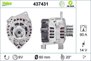 437431 generátor VALEO RE-GEN REMANUFACTURED VALEO