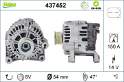 437452 generátor VALEO RE-GEN REMANUFACTURED VALEO