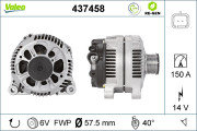 437458 generátor VALEO RE-GEN REMANUFACTURED VALEO