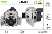 437475 generátor VALEO RE-GEN REMANUFACTURED VALEO