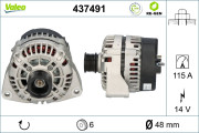 437491 generátor VALEO RE-GEN REMANUFACTURED VALEO