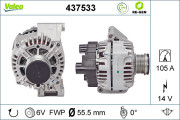 437533 generátor VALEO RE-GEN REMANUFACTURED VALEO