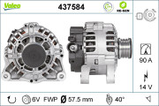 437584 generátor VALEO RE-GEN REMANUFACTURED VALEO