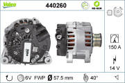 440260 generátor VALEO RE-GEN REMANUFACTURED VALEO