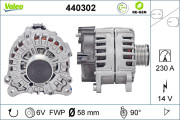 440302 generátor VALEO RE-GEN REMANUFACTURED VALEO