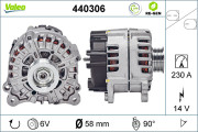 440306 generátor VALEO RE-GEN REMANUFACTURED VALEO