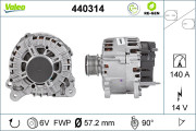 440314 generátor VALEO RE-GEN REMANUFACTURED VALEO