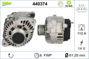 440374 generátor VALEO RE-GEN REMANUFACTURED VALEO