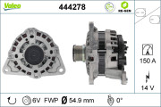 444278 generátor VALEO RE-GEN REMANUFACTURED VALEO