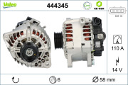 444345 generátor VALEO RE-GEN REMANUFACTURED VALEO