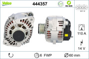 444357 generátor VALEO RE-GEN REMANUFACTURED VALEO