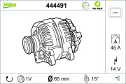 444491 generátor VALEO RE-GEN REMANUFACTURED VALEO