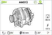 444513 generátor VALEO RE-GEN REMANUFACTURED VALEO