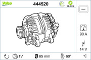 444520 generátor VALEO RE-GEN REMANUFACTURED VALEO