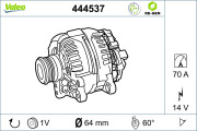 444537 generátor VALEO RE-GEN REMANUFACTURED VALEO