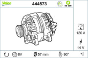 444573 generátor VALEO RE-GEN REMANUFACTURED VALEO