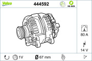 444592 generátor VALEO RE-GEN REMANUFACTURED VALEO