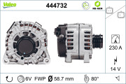 444732 generátor VALEO RE-GEN REMANUFACTURED VALEO