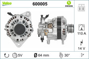 600005 generátor VALEO ORIGINS NEW VALEO