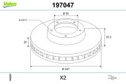 197047 Brzdový kotouč VALEO