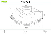 197773 Brzdový kotouč VALEO