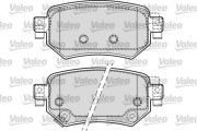 601688 Sada brzdových destiček, kotoučová brzda VALEO