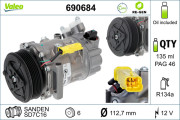 690684 Kompresor, klimatizace VALEO RE-GEN REMANUFACTURED VALEO