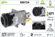 690724 Kompresor, klimatizace VALEO RE-GEN REMANUFACTURED VALEO