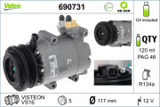 690731 Kompresor, klimatizace VALEO RE-GEN REMANUFACTURED VALEO