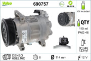 690757 Kompresor, klimatizace VALEO RE-GEN REMANUFACTURED VALEO