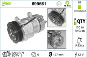 699661 Kompresor, klimatizace VALEO RE-GEN REMANUFACTURED VALEO