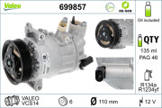 699857 Kompresor, klimatizace REMANUFACTURED VALEO