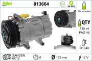 813664 Kompresor, klimatizace VALEO RE-GEN REMANUFACTURED VALEO