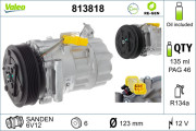 813818 Kompresor, klimatizace VALEO RE-GEN REMANUFACTURED VALEO