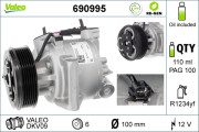 690995 Kompresor, klimatizace VALEO RE-GEN REMANUFACTURED VALEO