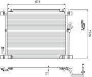 810905 Kondenzátor, klimatizace VALEO