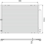 810906 Kondenzátor, klimatizace VALEO