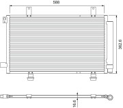 810928 Kondenzátor, klimatizace VALEO