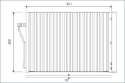 812879 Kondenzátor, klimatizace VALEO